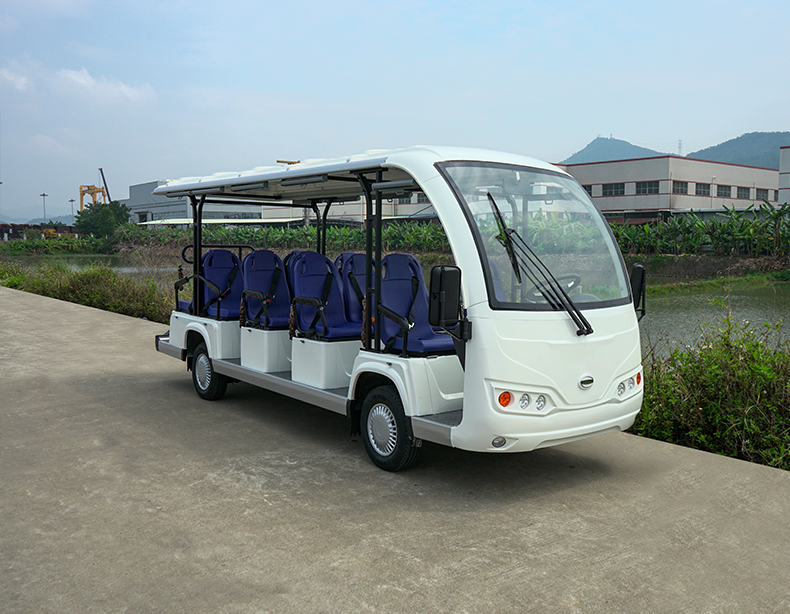 14座公交車座椅電動觀光車高爾夫球車酒店景區樓盤物業度假村接待車看房車四輪電瓶車8座11座14座觀光車(圖2)